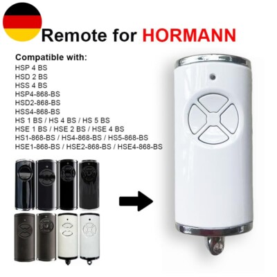 1X Garagen Handsender für Hörmann BS 868MHz HSE1/HS1-868-BS, HSE2/HS4/HS5-868-BS