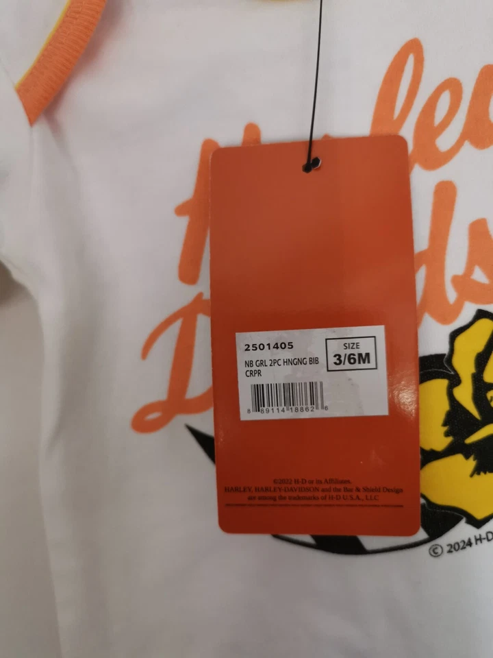 Harley Davidson Baby Body Strampler + Lätzchen - Bild 3 von 4