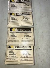  12 Erickson Kennametal Assorted F Style Collets