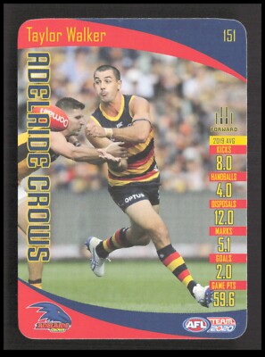 AFL 2020 Teamcoach Adelaide Crows Taylor Walker 151 Football Sport CB-1-2-E-31