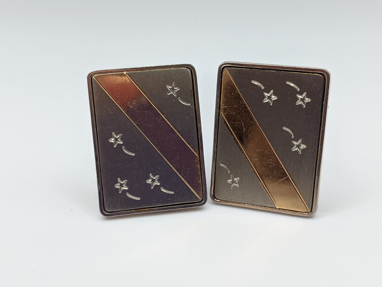 Large Rectangular Shooting Stars Shield Sliver An… - image 1