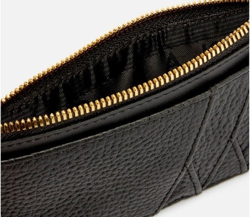 Ted Baker GERII Leather Zip Top Card Holder Purse, Black BNWT - Picture 2 of 5