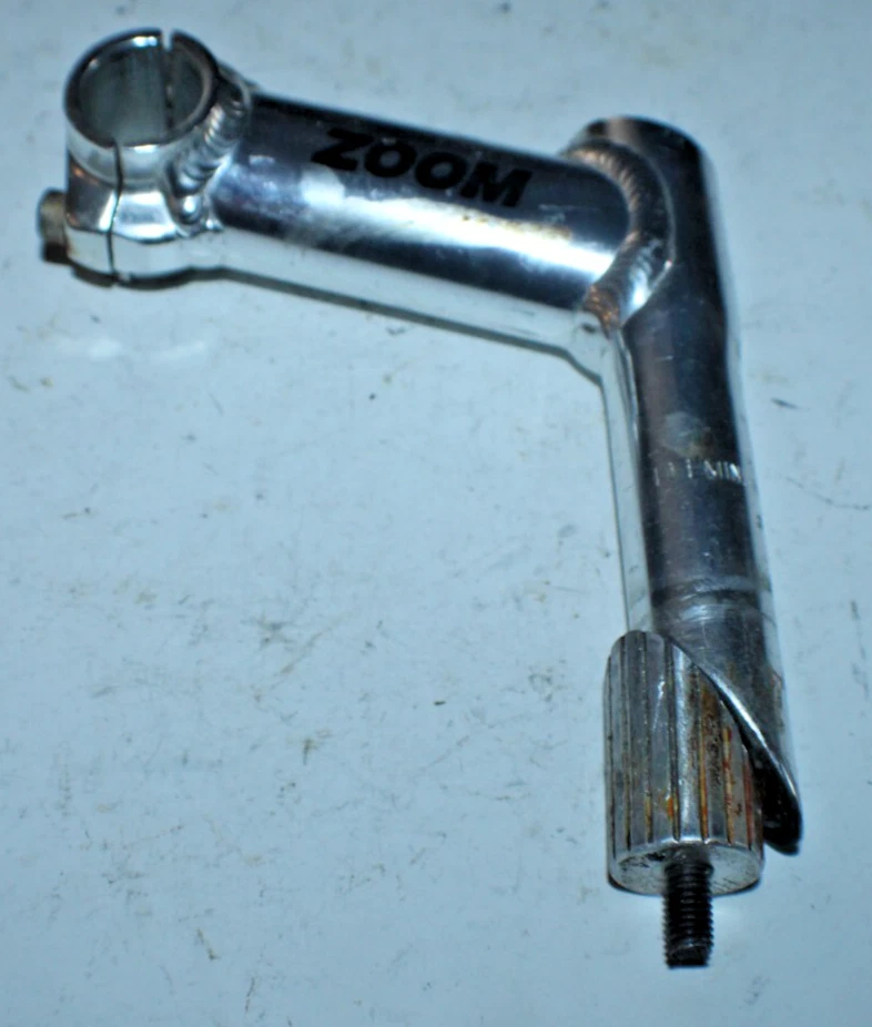 Zoom Pacific Quill Stem 25.4mm 100mm 17º Rise Silver Road Hybrid Fast US Shipper - Image 2 of 4