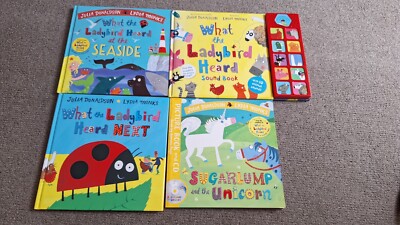 What The Ladybird Heard Sound Book X4 Bundle Julia Donaldson Large Hardcover  
