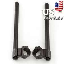Raised 37mm Clip Ons clipon Fork Handle Bar Handlebar Clamp Clipons Aluminum CNC