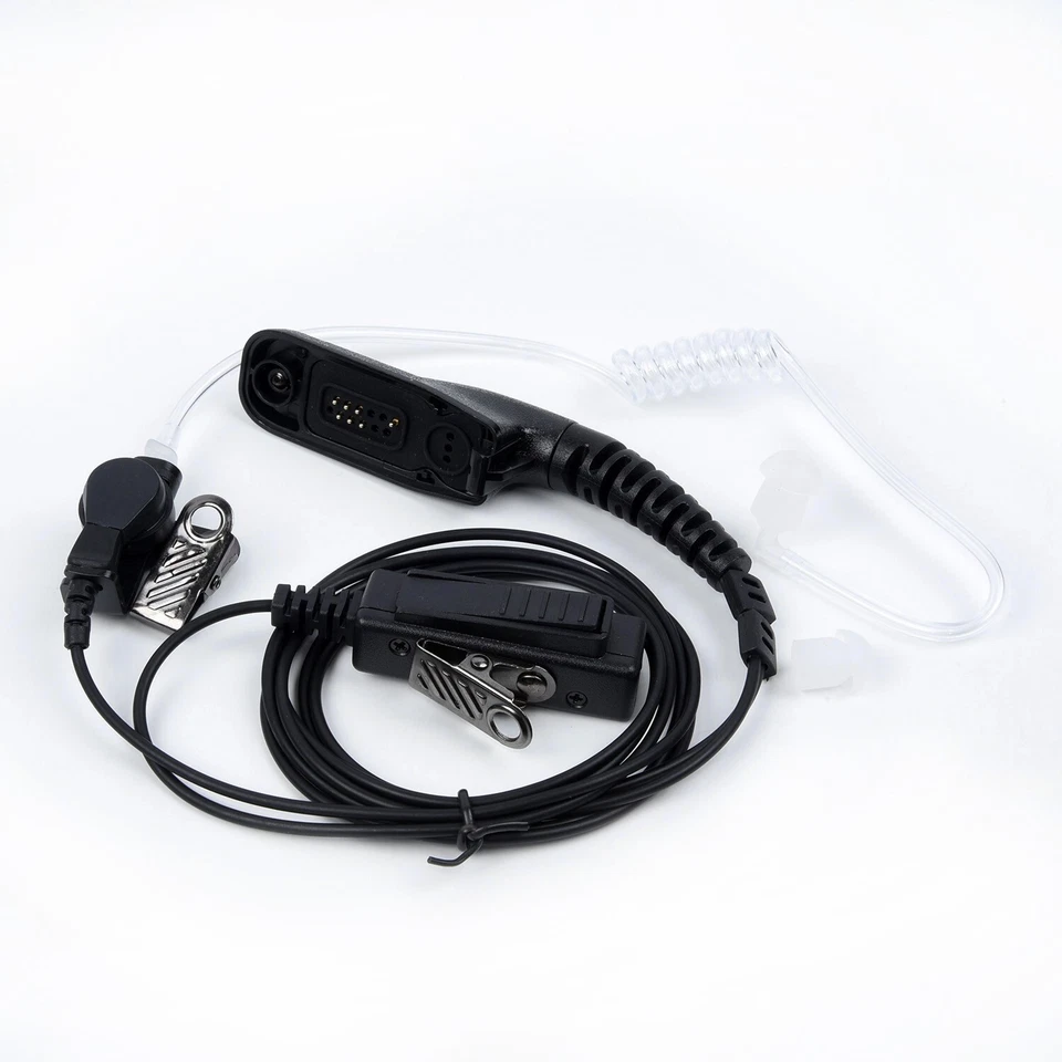 New Security Walkie Talkie PTT Headset Earpiece Mic Ear-Hook For Motorola Radio~ - Image 3 of 4