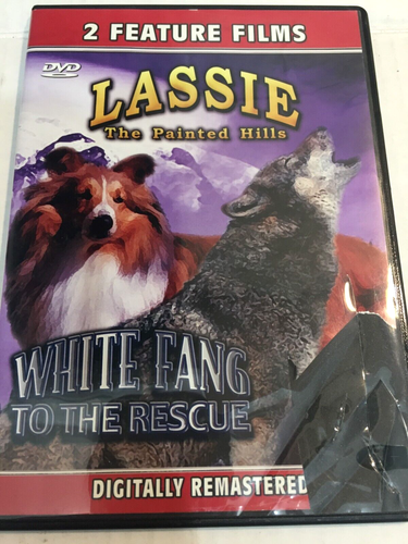 Lassie The Painted Hills & White Fang To The Rescue DVD Ships Free VERY GOOD