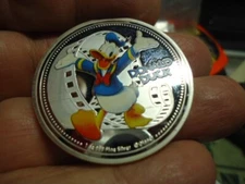 2015 New Zealand Elizabeth II Disney Donald Duck  Fantasy Exonumia Coin Token