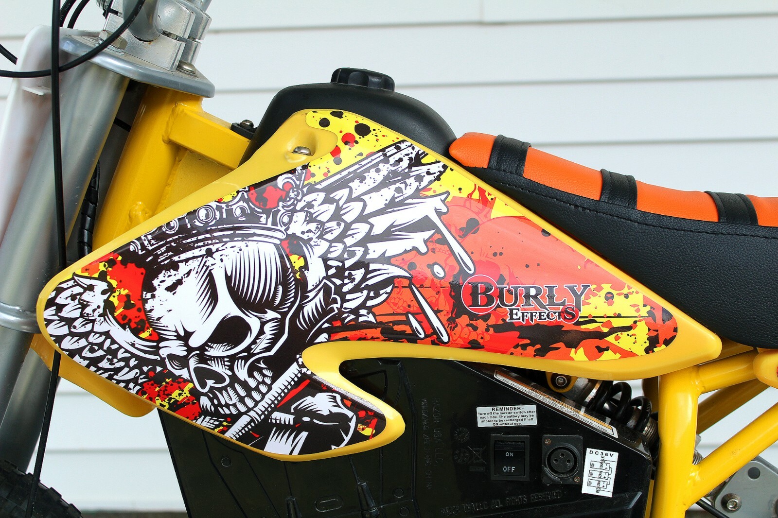 Burly Effects Graphics kit for Razor MX500 & MX650 dirt bike Stickers