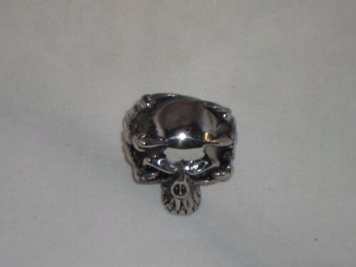 Men's Stainless Steel Skull Ring Harley Biker Goth Steam Punk Size 11 T1-5