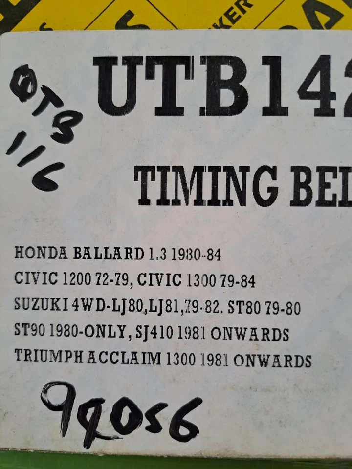 Cinturón de distribución Dayco 94056 UTB1420 QTB116 se adapta a Honda Suzuki Triumph Foto 2 de 2