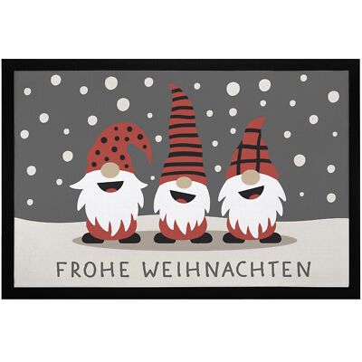 Woalopted Weihnachts-Fußmatte Lebkuchenhaus Design - Festliche Willkommensmatte Für Drinnen & Draußen
