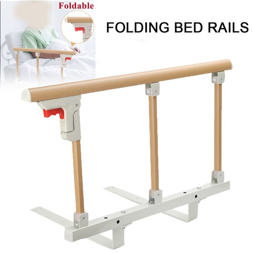 Bed Rail Guard Folding Safety Assist Rail for Elderly Seniors Adults Hospital