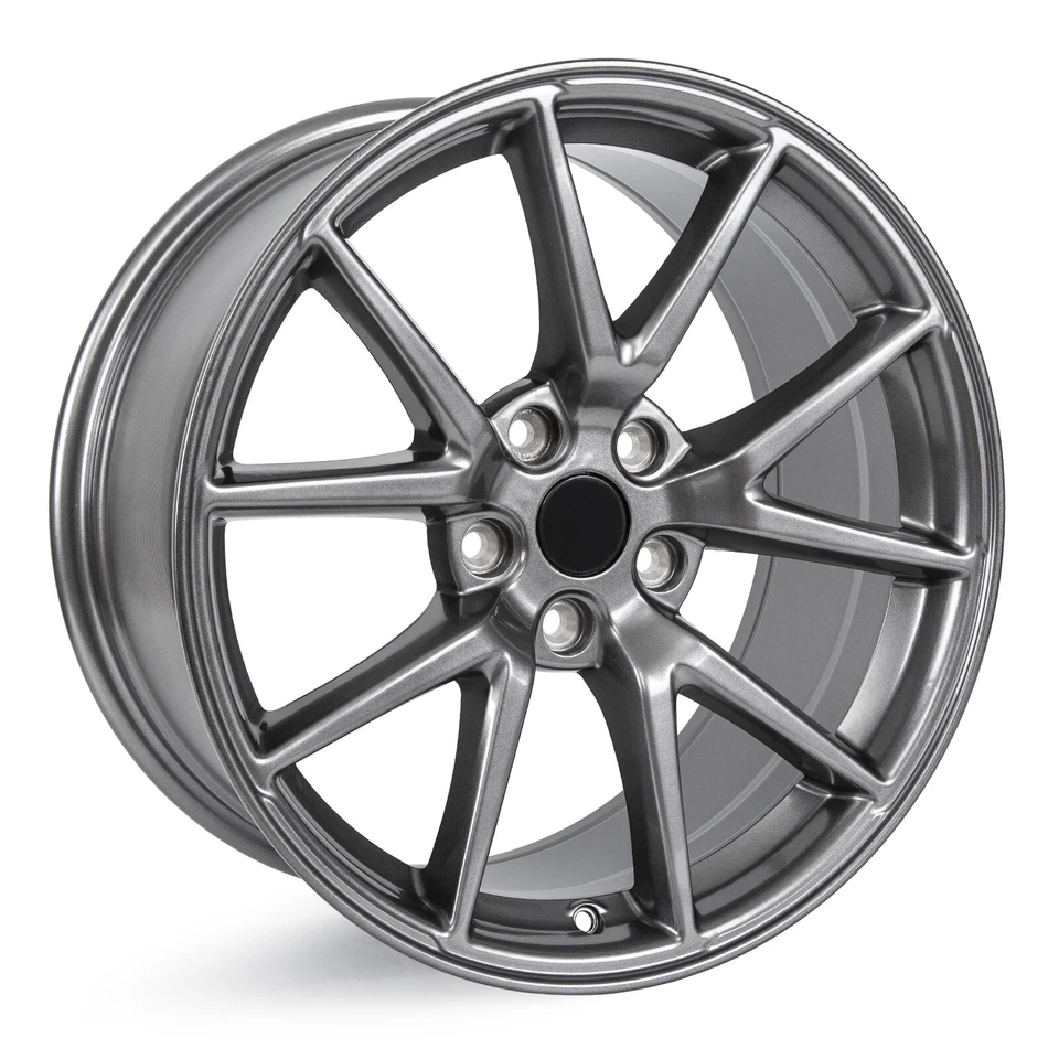 Set of 4 Milesub New 18" Grey Replacement Wheel Rims for Tesla Model 3 2017-2023 Foto 3 de 4