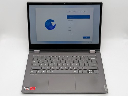 LENOVO FLEX-14API 14" FHD Touch RYZEN 5 3500U 256GB SSD 12GB W11 FP Reader - Picture 1 of 16