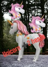 46giant Unicorn 2heads 3d Balloon Decoration Helium Air For Party Kids
