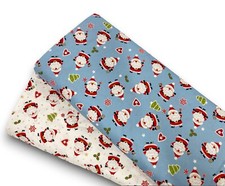 Tessuto Cotone Natalizio Piccolo Babbo Natale Carino Babbo Natale Trapuntino Patchwork