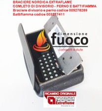 BRACIERE CROGLIOLO CON BATTIFIAMMA DAL ZOTTO PER STUFA AURORA GRAZIELLA MARIANNA