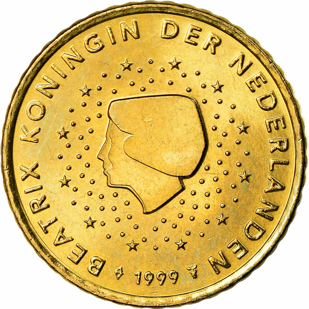772676] Netherlands, 50 Euro Cent, 1999, AU(55-58), Brass, KM:239