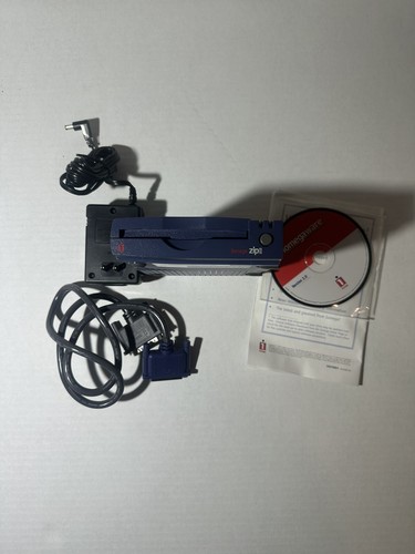 Iomega Zip 100 Parallel Port External Drive for PC Windows - Tested - Working - 第 3/9 張圖片
