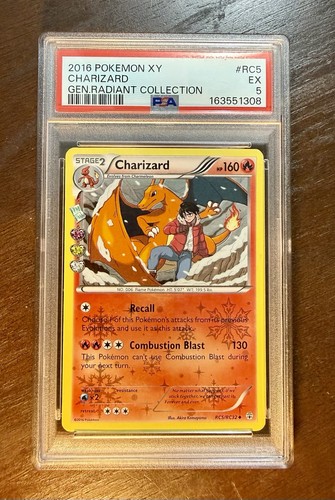 Charizard graded PSA 5 for sale on eBay