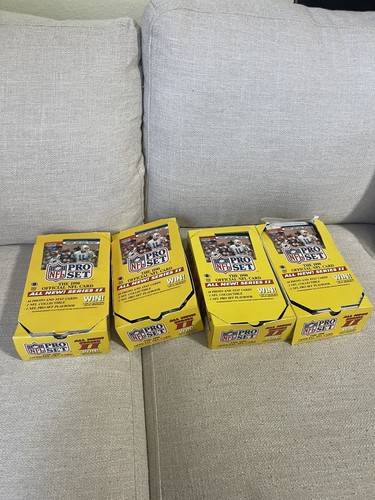 1990 Pro Set Series 2 Football Box Set- Opened Box Set Of 4 - Picture 3 of 3