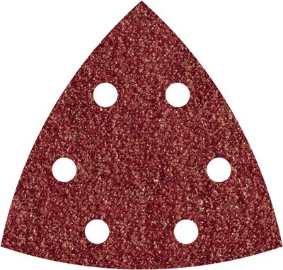 Wolfcraft Haftschleifblätter K120 105 mm 5 Stück  für Deltaschleifer