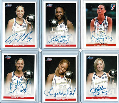 2008 Rittenhouse WNBA Phoenix Mercury 11-Card Auto Team Set   SEE NOTE BELOW