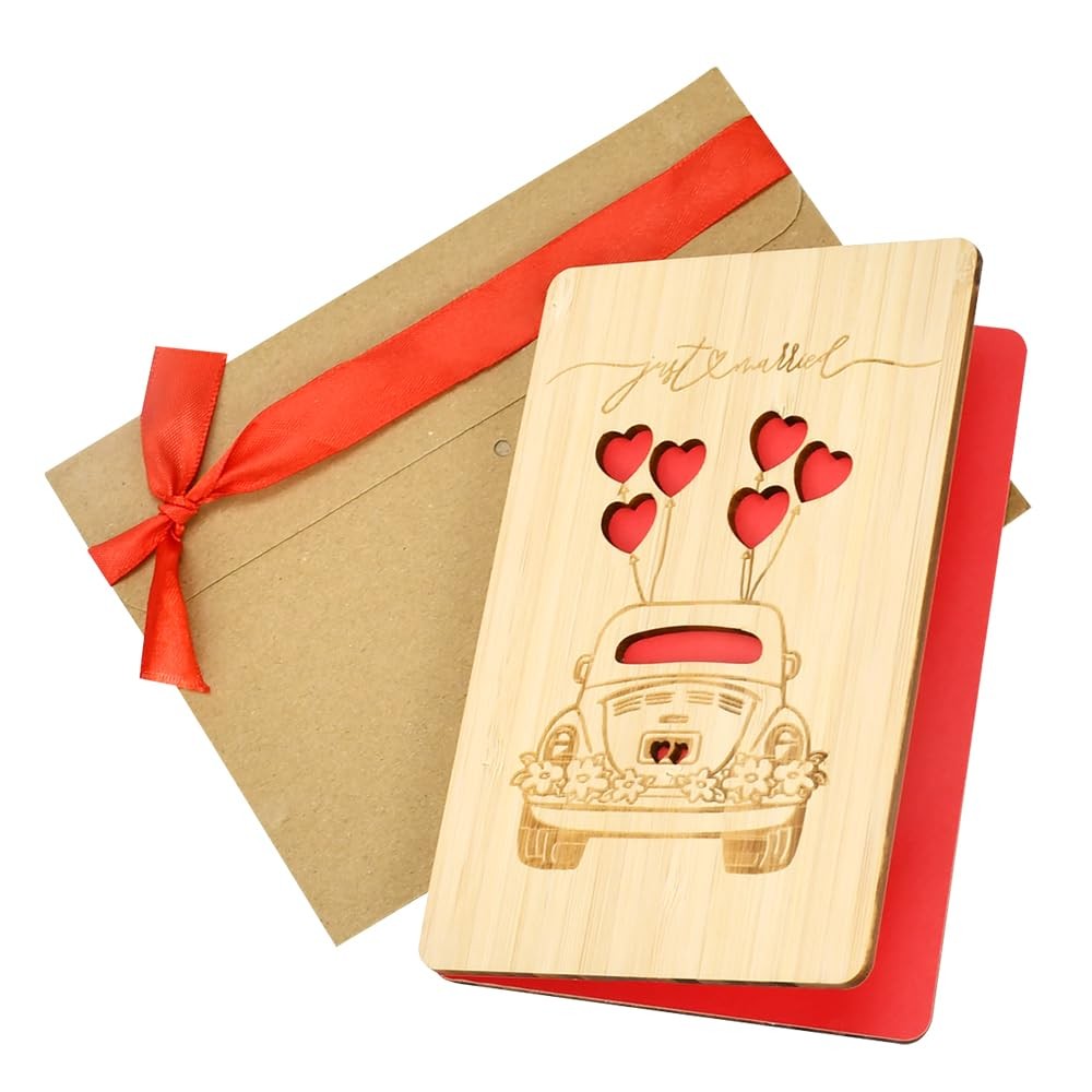 LPAMABA Biglietto Auguri Matrimonio con Busta Biglietto di Auguri in (A8D)