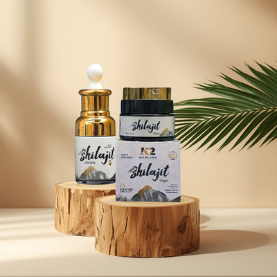 natural supplement k2 healing shilajit Resin 70Gm,30ml drops in 1 saving package