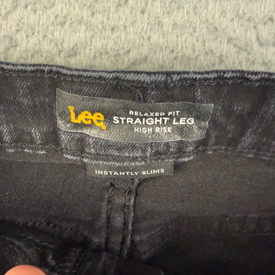 Pantalones de mezclilla LEE para mujer 10 largos calce relajado pierna recta adelgazantes ceñidos instantáneamente 30x32 Foto 4 de 4