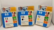 HP 10 & 11 Black Yellow Magenta Ink Cartridges HP Deskjet 1000/2000/3000 EXP2006