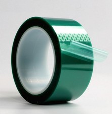 Powder Coating 4" x 72YDS 2 Mils Green Powder Coating High Temp Masking Tape 