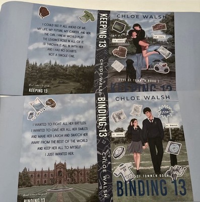 Eternal Embers Binding 13 and Keeping 13 special edition Dust Jackets