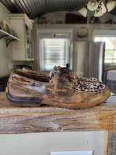 Twisted X Women's Leopard Print Driving Moccasins size 9