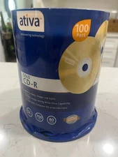 Gold CD-R 52x 700 MB 80 Min - Ativa 100 Count
