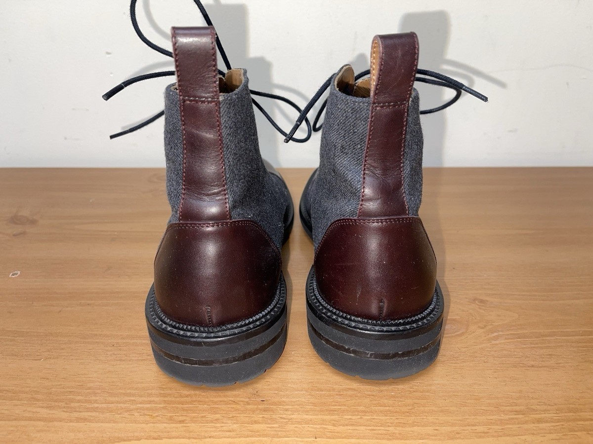 TAFT Jack EU 46 US 12 - 13 Gray Oxblood Cap Toe Handmade Boots Quiet Luxury Taft Men main image 4