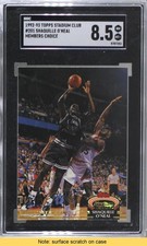 1992 Topps Stadium Club Members Choice Shaquille O'Neal #201 SGC 92 HOF READ e6p