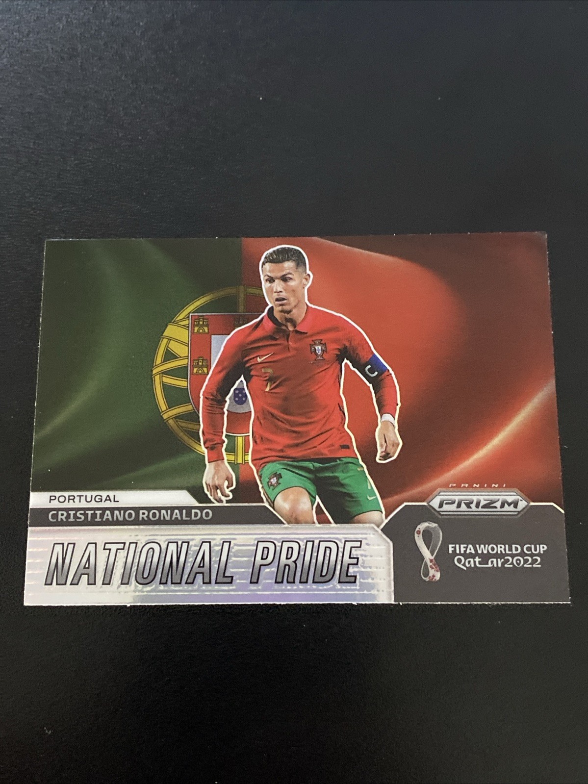 2022 Prizm World Cup Cristiano Ronaldo National Pride Case Hit Insert Portugal