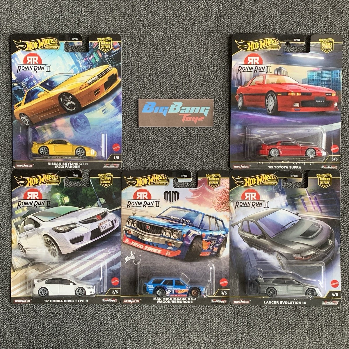 Hot Wheels Premium Car Culture Ronin Run II 2025 Set of 5 (In