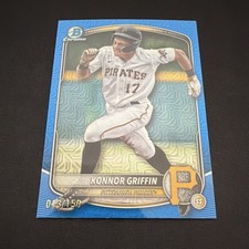 2025 Bowman Chrome Prospects Blue Mojo Refractor #BCP-86 Konnor Griffin Pirates