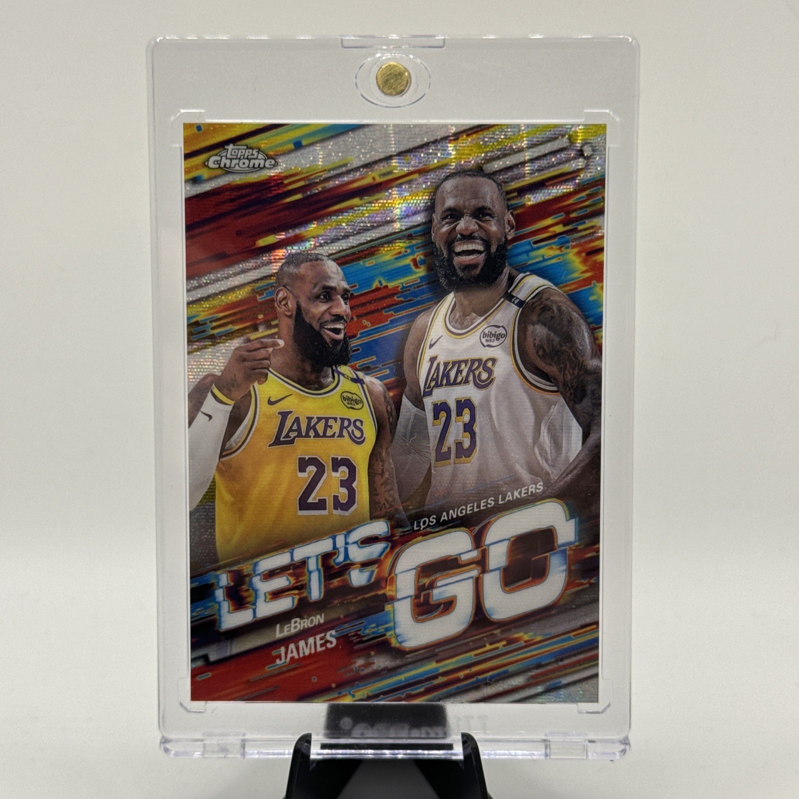 Topps 2025 Chrome SSP LET'S GO LeBron James Lakers Insert Sports Card 1:8392