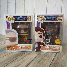 Funko Pop Guardians of the Galaxy Marvel MCU Stan Lee 519 Star Lord Chase 198