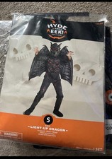 Brand New Kids Light-Up Dragon Costume Jumpsuit Mask Wings Size S
