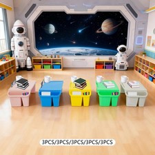 15-piece Set Kids Lap Desk Tray Bulk, Portable Activity Tray, Stackable Lap Tray