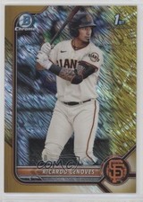 2022 Bowman Chrome Prospects Gold Shimmer Refractor 40/50 Ricardo Genoves nd3