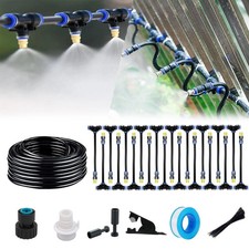 82FT Drip Irrigation Kit Automatic Watering System 20 Replaceable 360 Sprayers