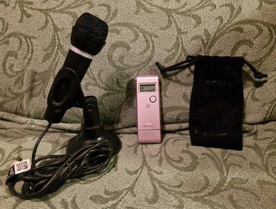 Sony ICD-UX70 Digital Voice Recorder mit Tasche & Speedlink Mikrofon Konvolut