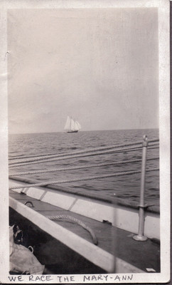 VINTAGE PHOTOGRAPH SCHOONER SAILING SHIP SAIL BOAT NANTUCKET MASSACHUSETTS PHOTO