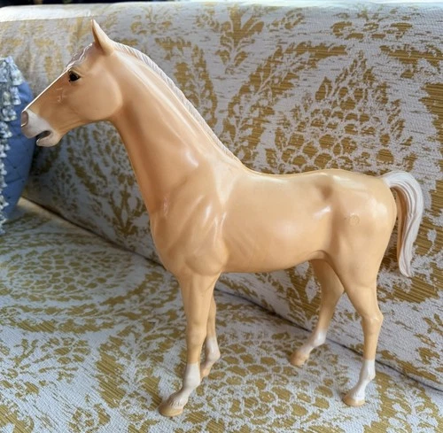 MARX Toys Johnny West Palomino Thunderbolt 13” Horse Vintage EUC Best Of West